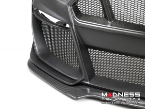 Ford Mustang Front Bumper - Anderson Composties - Fiberglass W/ Carbon Fiber - Type-ST GT500 Style